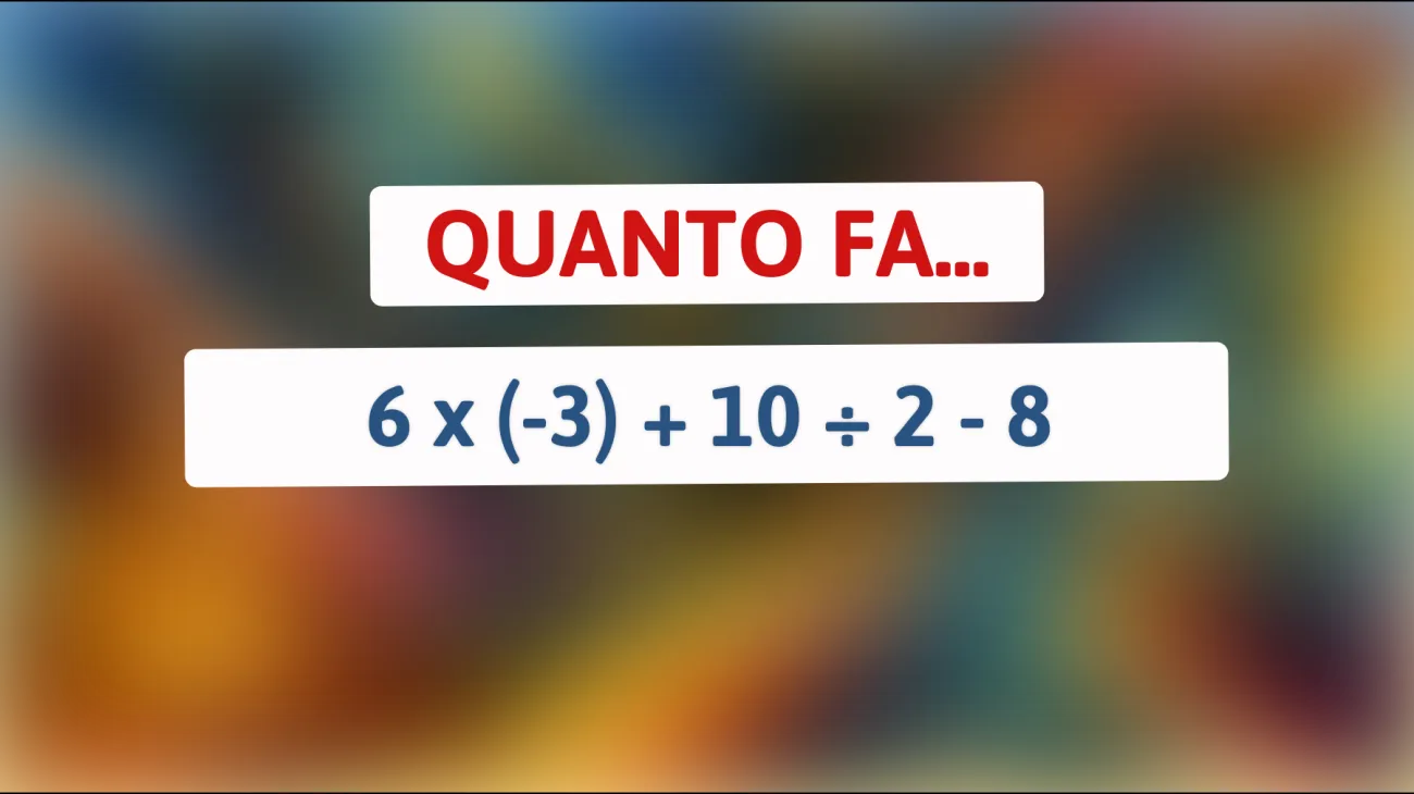 \"Sei davvero un genio della matematica? Risolvi questo indovinello che solo i più intelligenti riescono a capire!\""