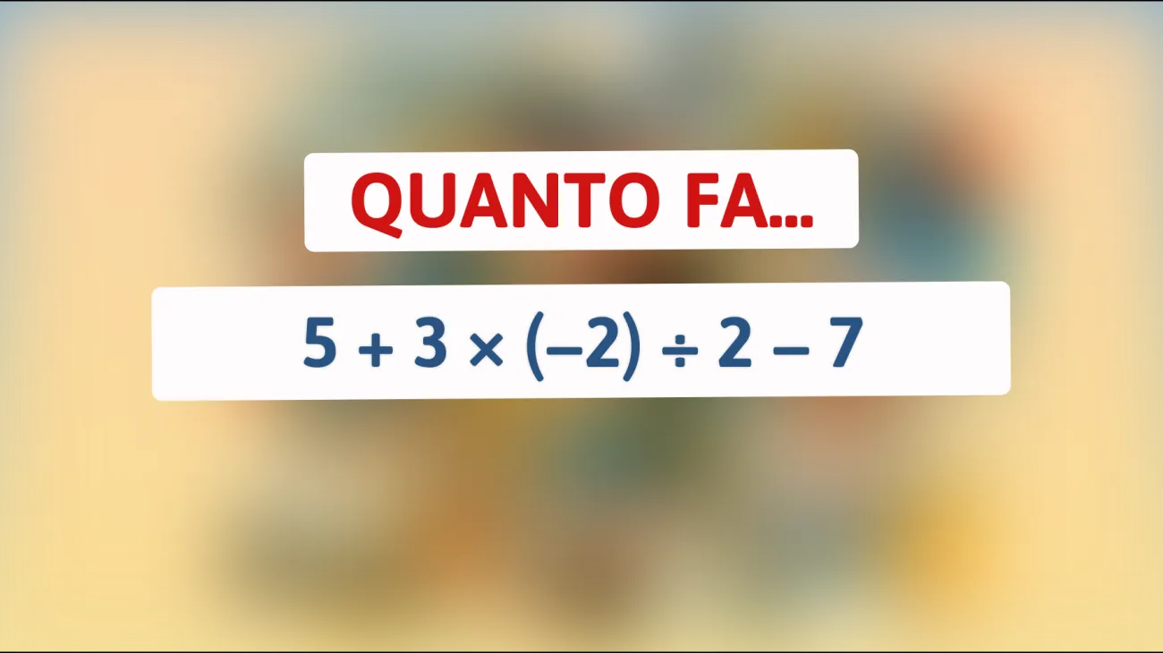 Scopri se sei tra le menti brillanti in grado di risolvere questo enigma matematico! Riuscirai a battere il 98% delle persone?"