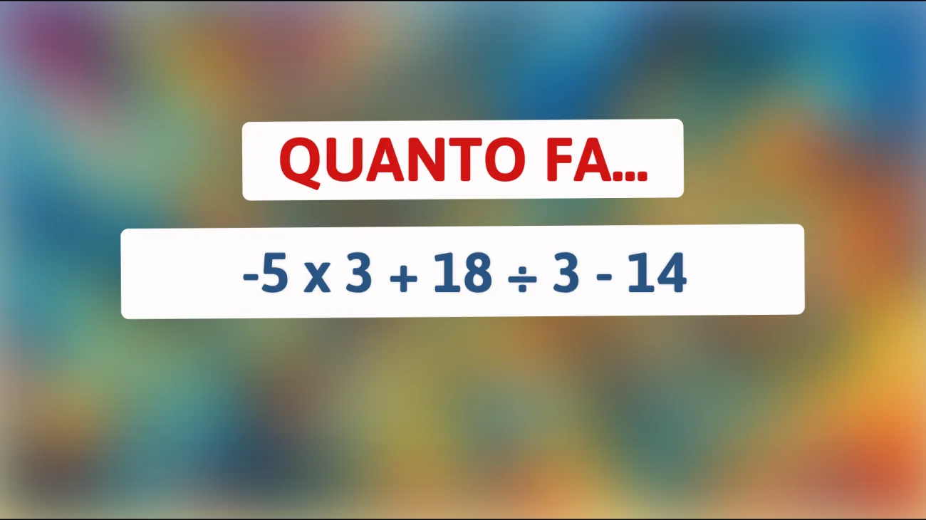 Solo un vero genio può risolvere questo enigma matematico: scopri se hai il cervello più brillante!"