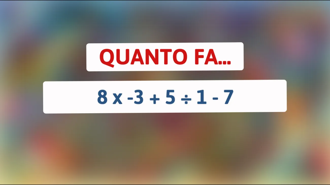 \"Sfidati: riesci a risolvere questo indovinello di matematica per veri geni?\""