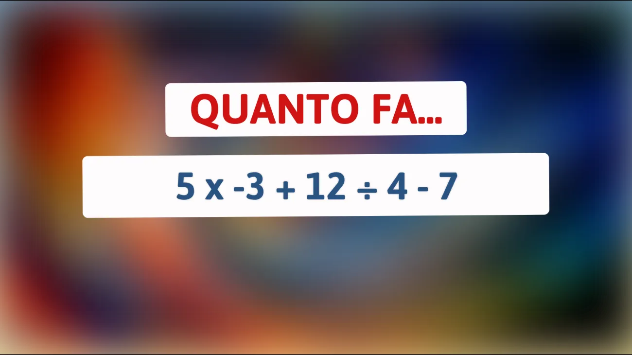 Il rompicapo matematico che solo i più brillanti riescono a risolvere: riesci a trovare la soluzione giusta a questa equazione?"