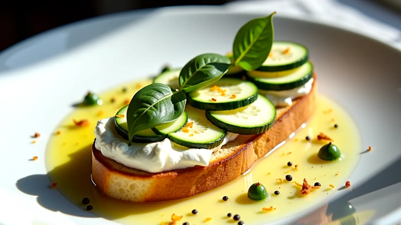 Pane carasau ricotta zucchine croccanti"