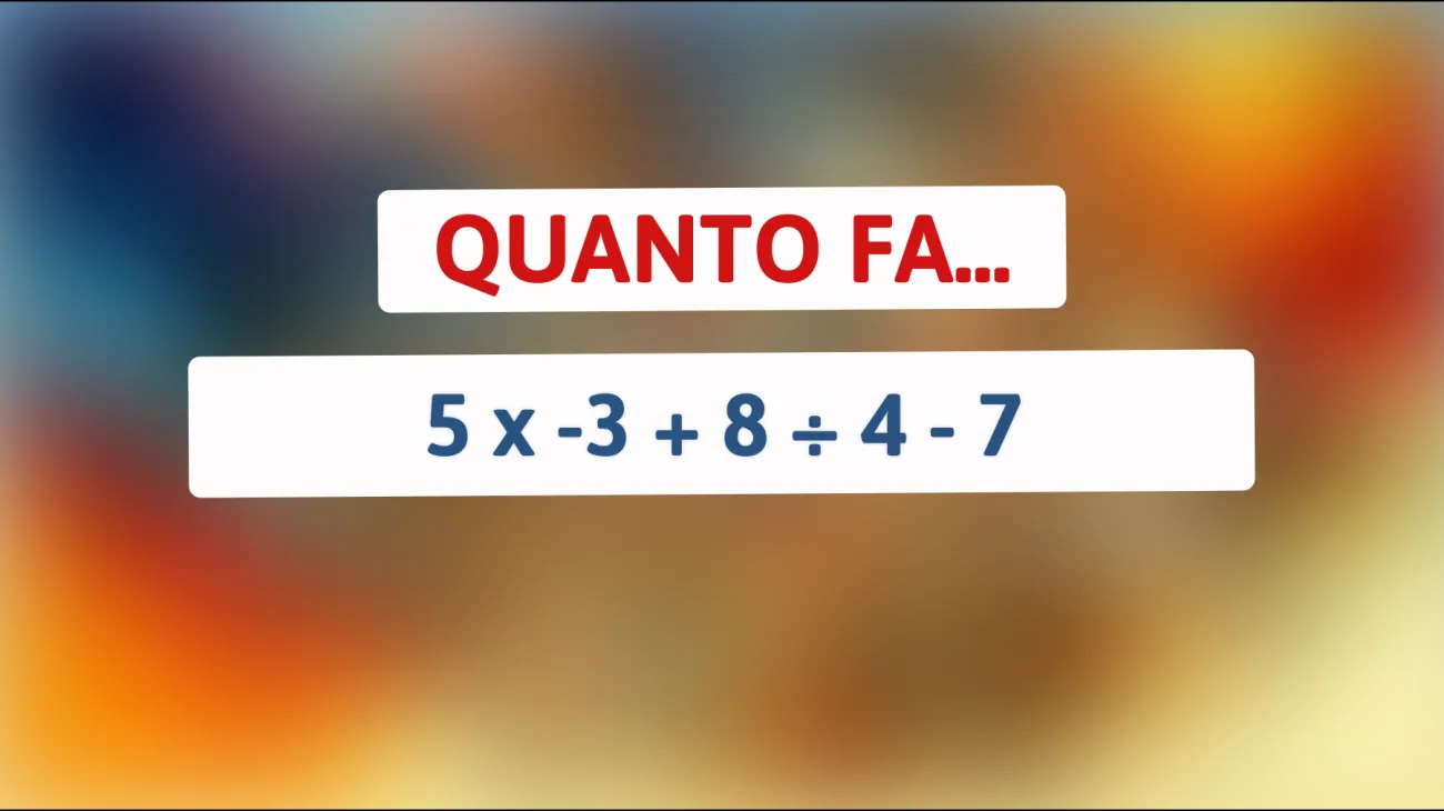 Questo enigma matematico ti farà dubitare delle tue capacità professionali! Riesci a risolverlo? Solo i più geniali ci riescono!"