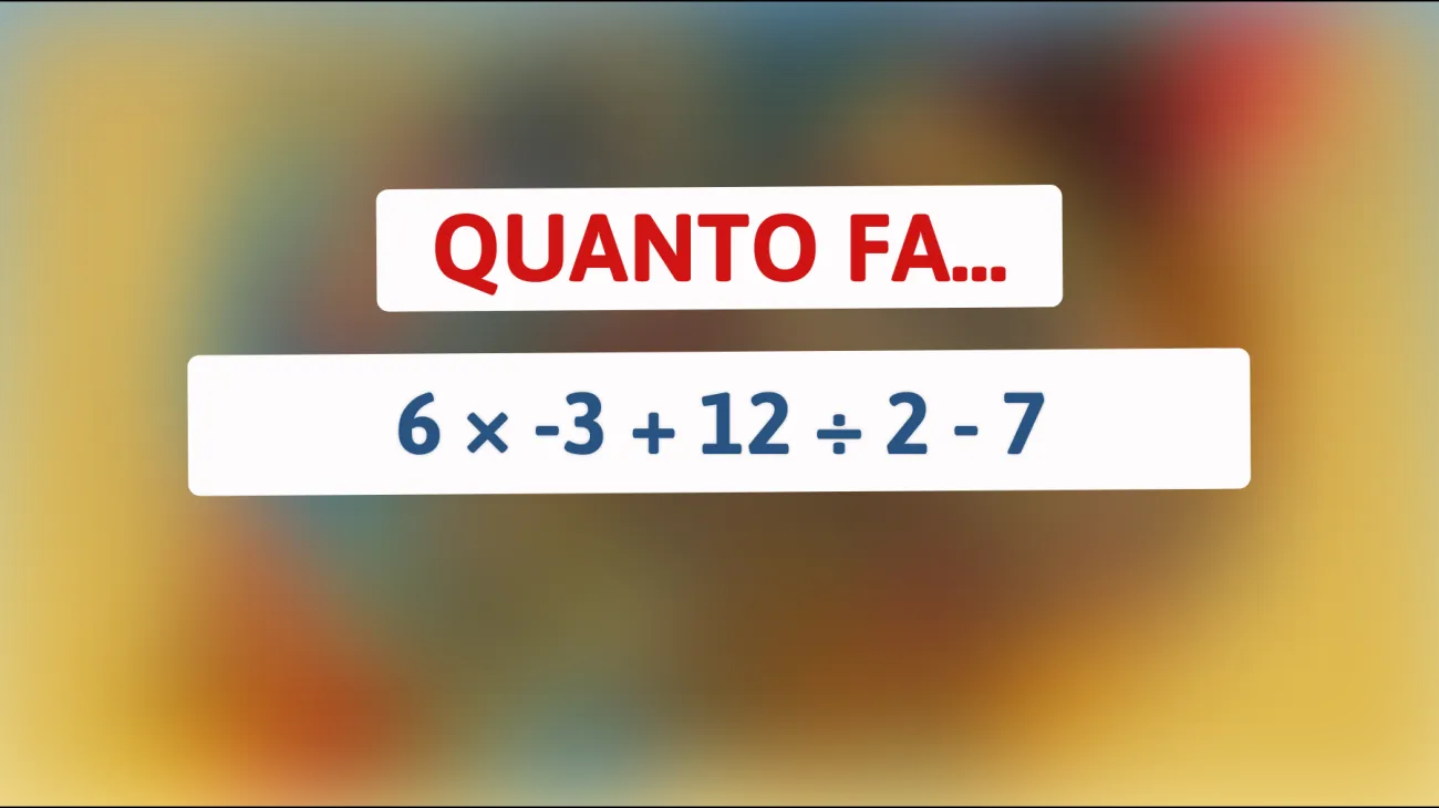 Scopri il sorprendente risultato di questo enigma matematico: solo i veri geni ci riescono!"