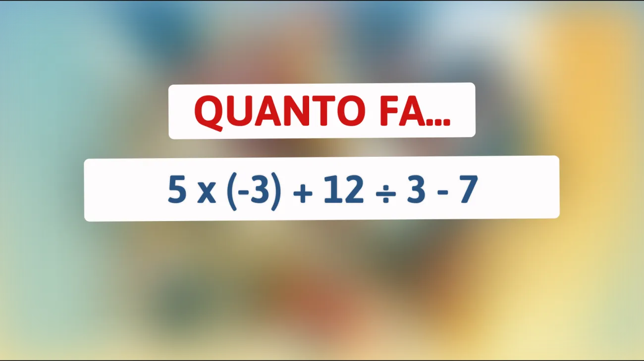 Scopri la risposta a questo rompicapo matematico che solo il 1% delle menti più brillanti riesce a risolvere al primo tentativo! Sei uno di loro?"