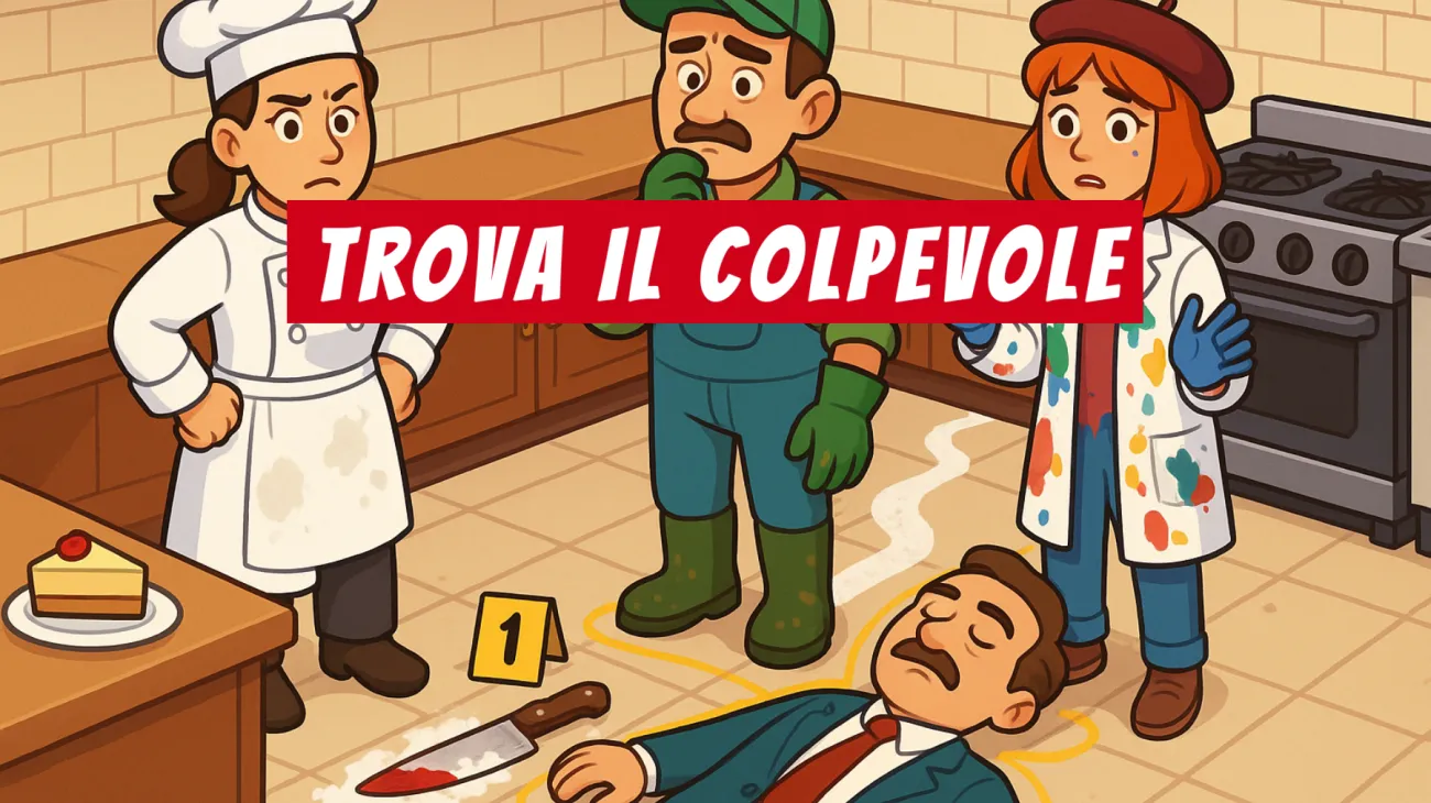 Solo chi ha davvero una mente geniale può risolvere l’enigma della cucina insanguinata: sfida il mistero e trova il colpevole!"