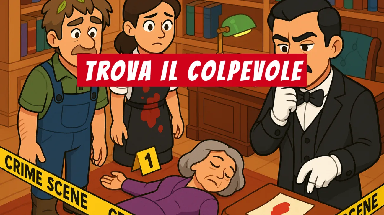 Solo il 2% riesce a risolvere questo enigma da veri detective: riuscirai a smascherare il colpevole della Villa di Blackwood? Sfida te stesso!"