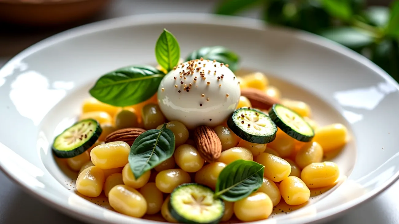 gnocchetti burrata zucchine croccanti"